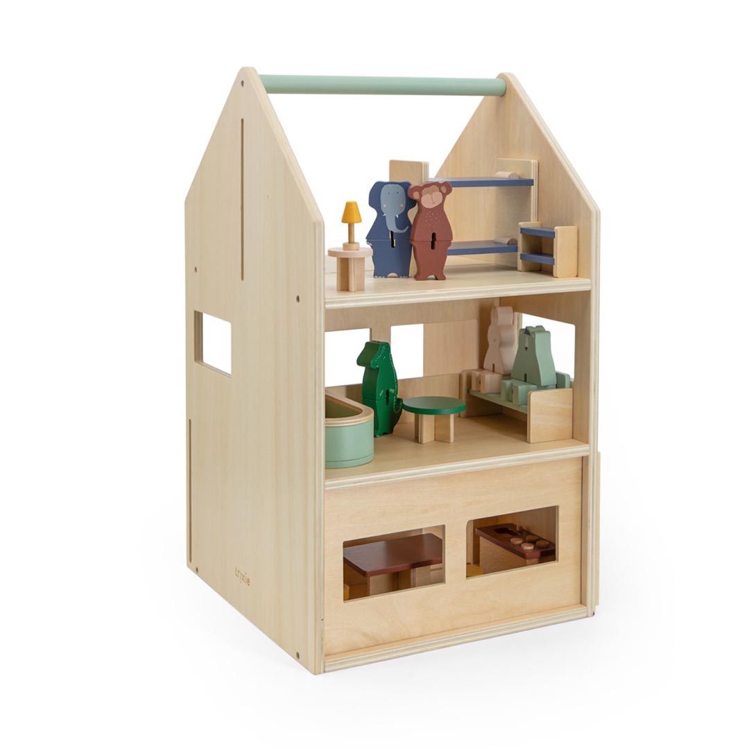 Houten speelhuis met accessoires